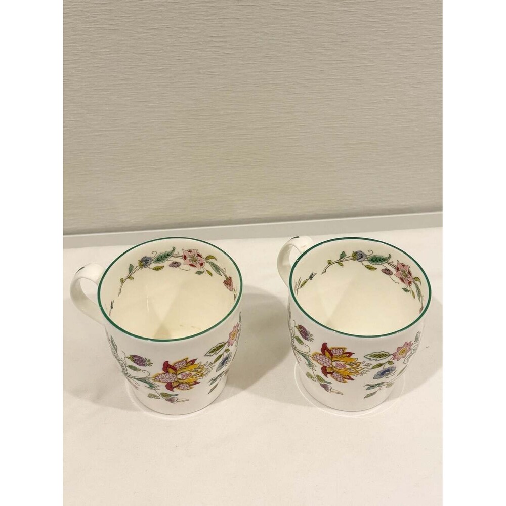Minton Haddon Hall 40th Anniversary Bone China Mugs - Set of 2 - Picture 3 of 3
